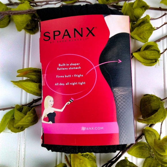 Spanx Back Flip Side Diamond Shaping Tights Blk 3 - Picture 2 of 5